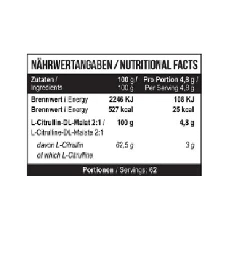 MST - Citrulline Malat 300g Unflavored