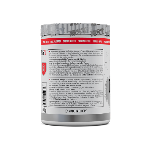 MST - Citrulline Malat 500g Unflavored