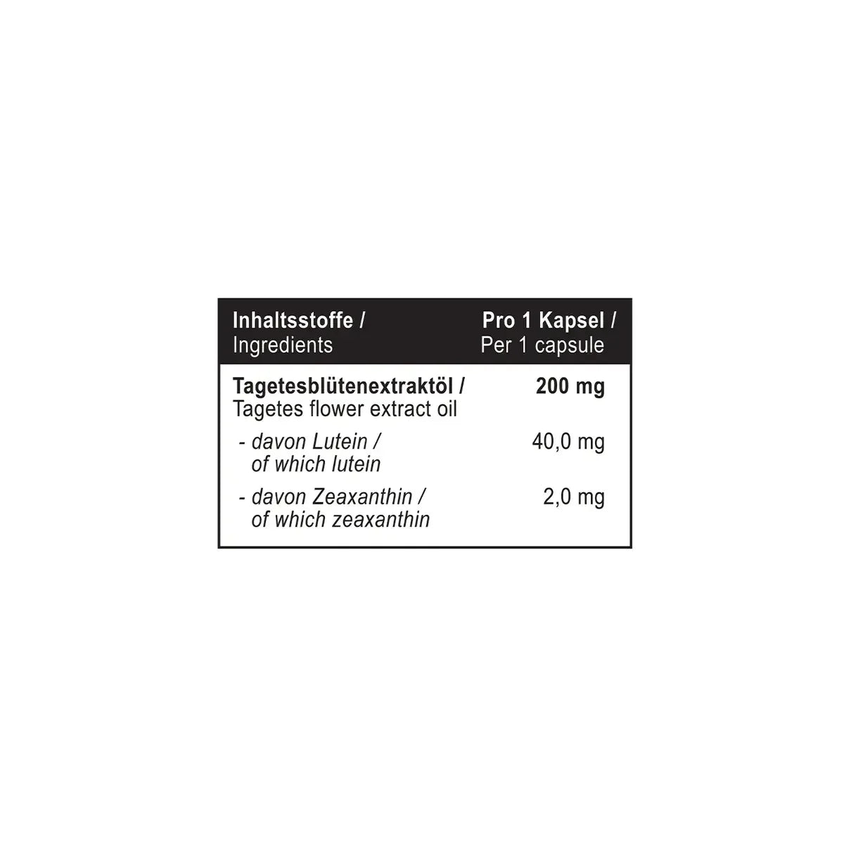 MST - Lutein+Zeaxanthin 40mg - 60 Caps