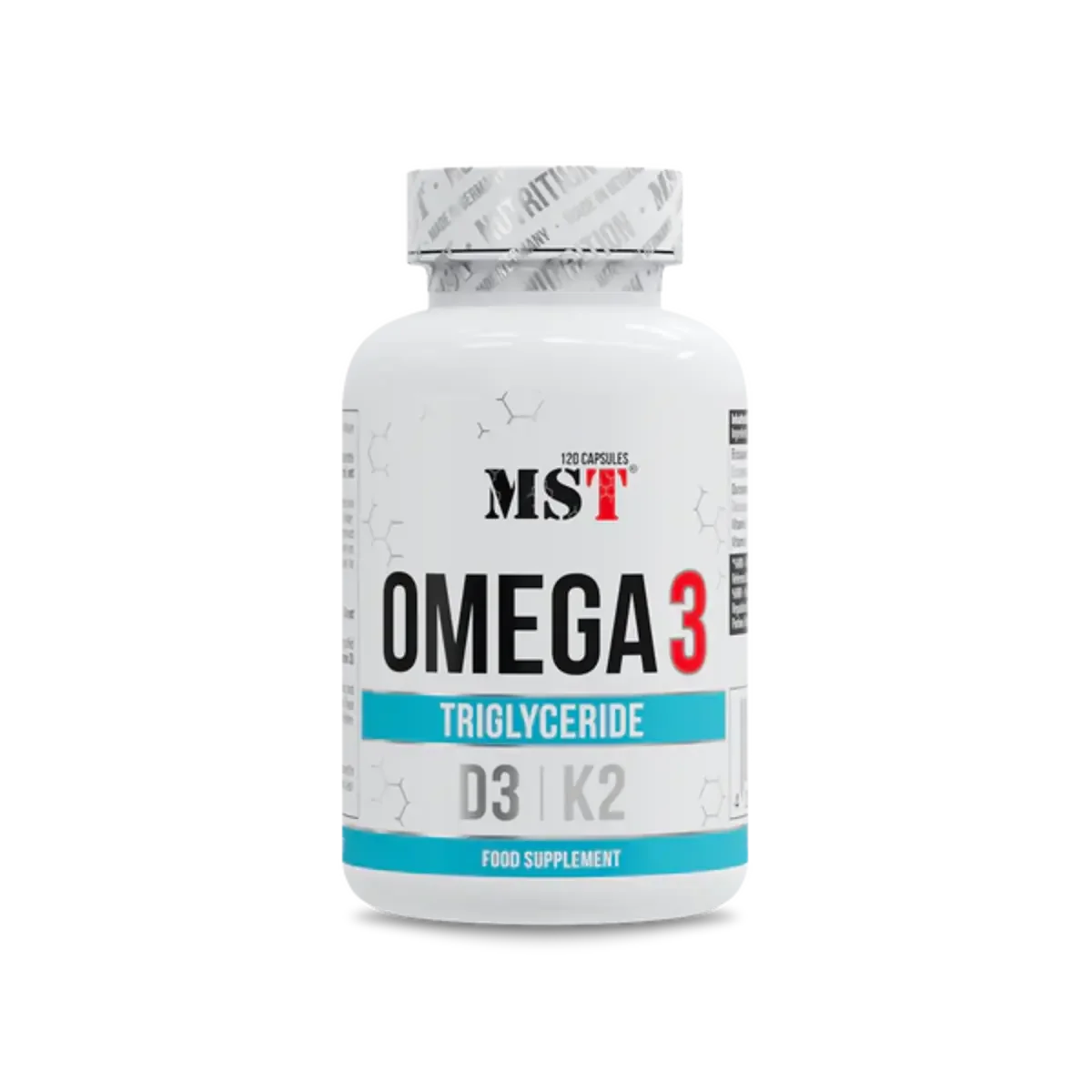 MST - Omega 3 500 mg D3 + K2 120 Softgels