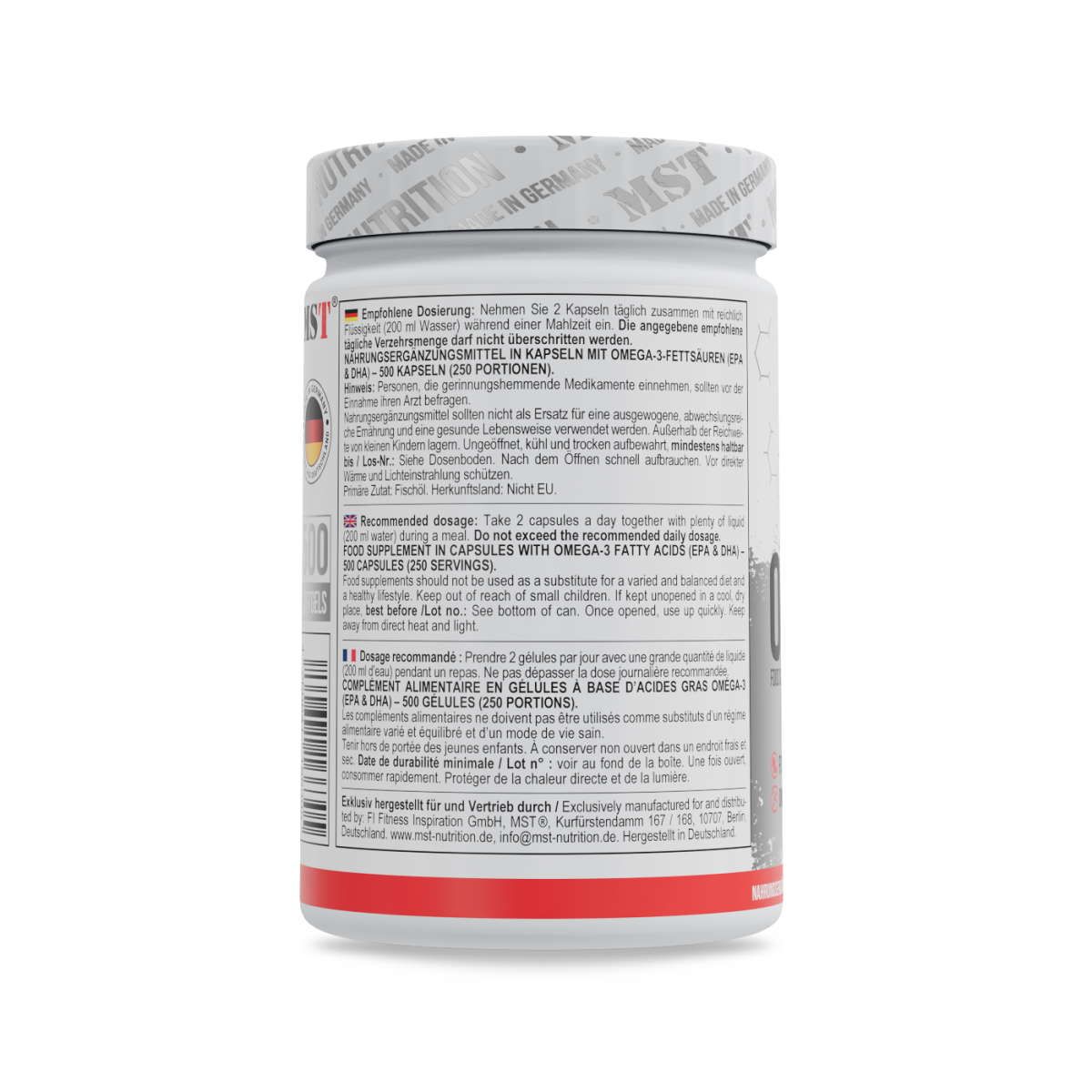 MST - Omega 3 Selected 500 Kapseln