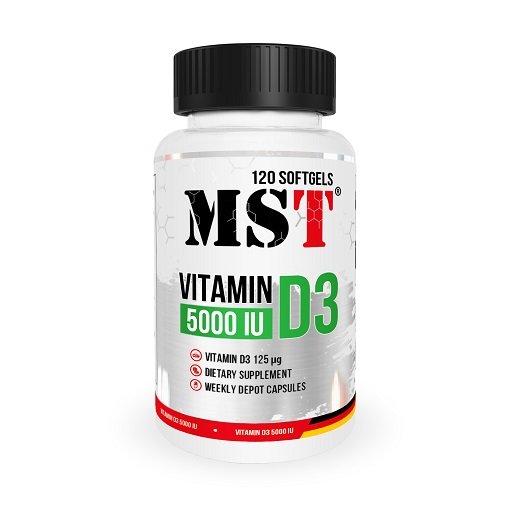 MST - Vitamin D3 5000IU 120 Softgels