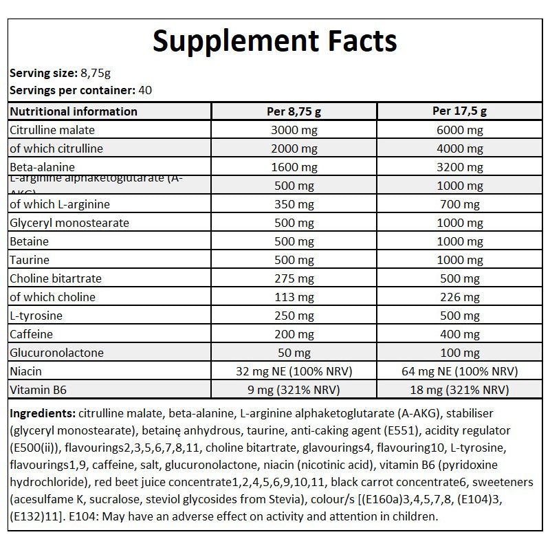 Muscle Pump Aggression - 350g - Exotic x12