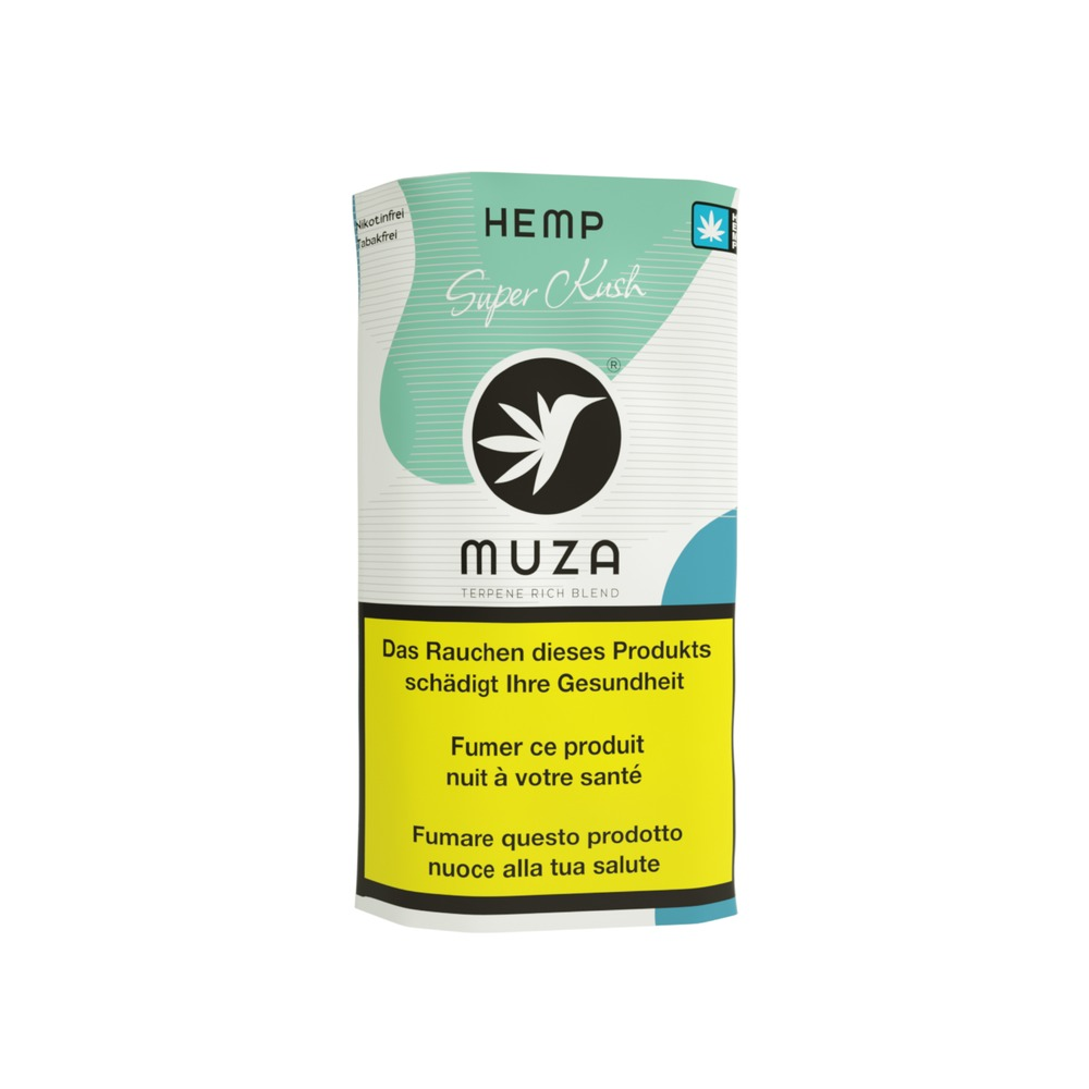 MUZA - HEMP Super Kush - Nikotinfreier Tabakersatz - 1 Stück