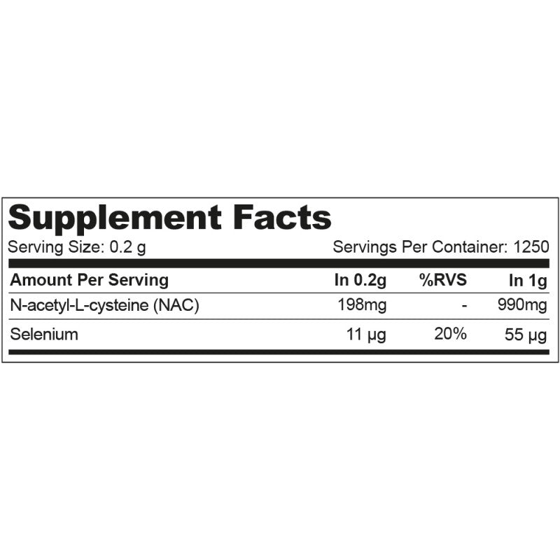 NAC - 250g - Unflavored x12