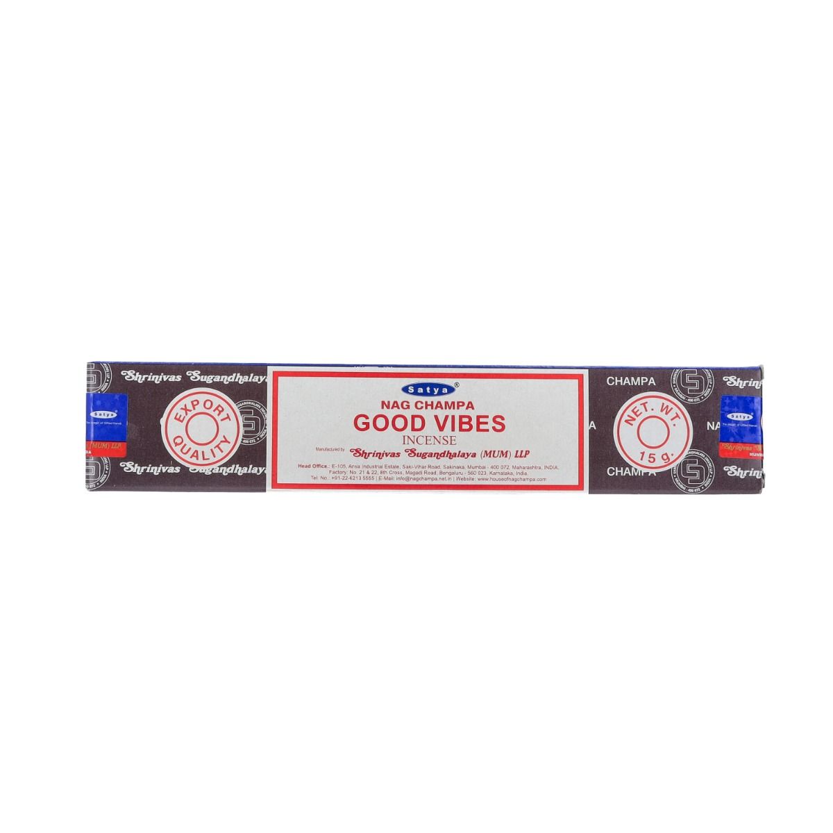 Räucherstäbchen Nag Champa Good Vibes 15g