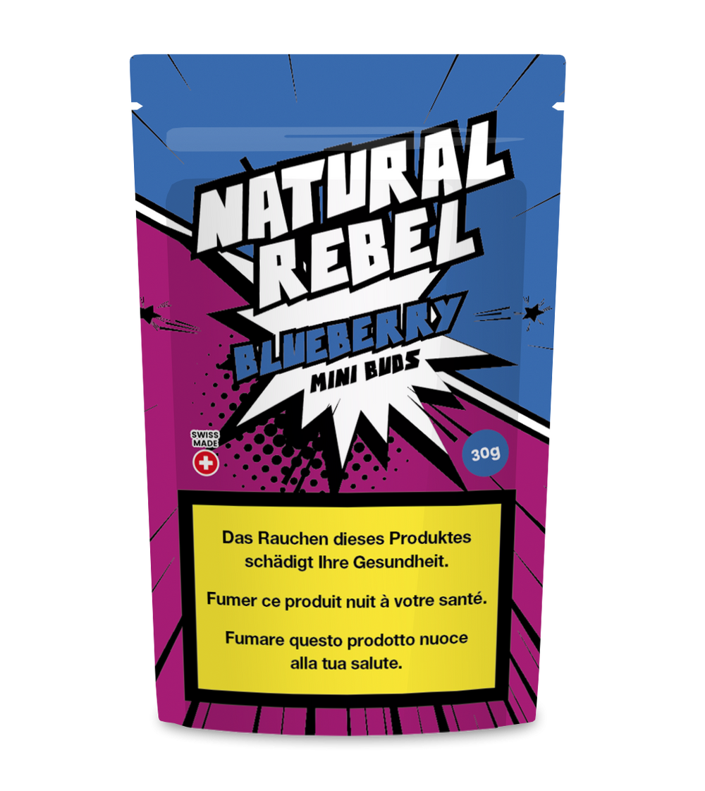 Natural Rebel CBD Micro Buds, Blueberry, 30g