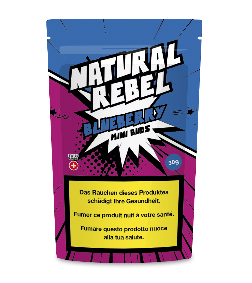 Natural Rebel CBD Micro Buds, Blueberry, 30g