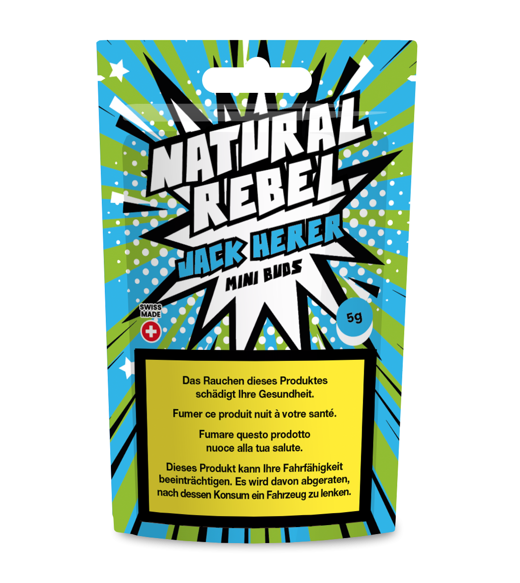 Natural Rebel CBD Mini Buds, Jack Herer 5g