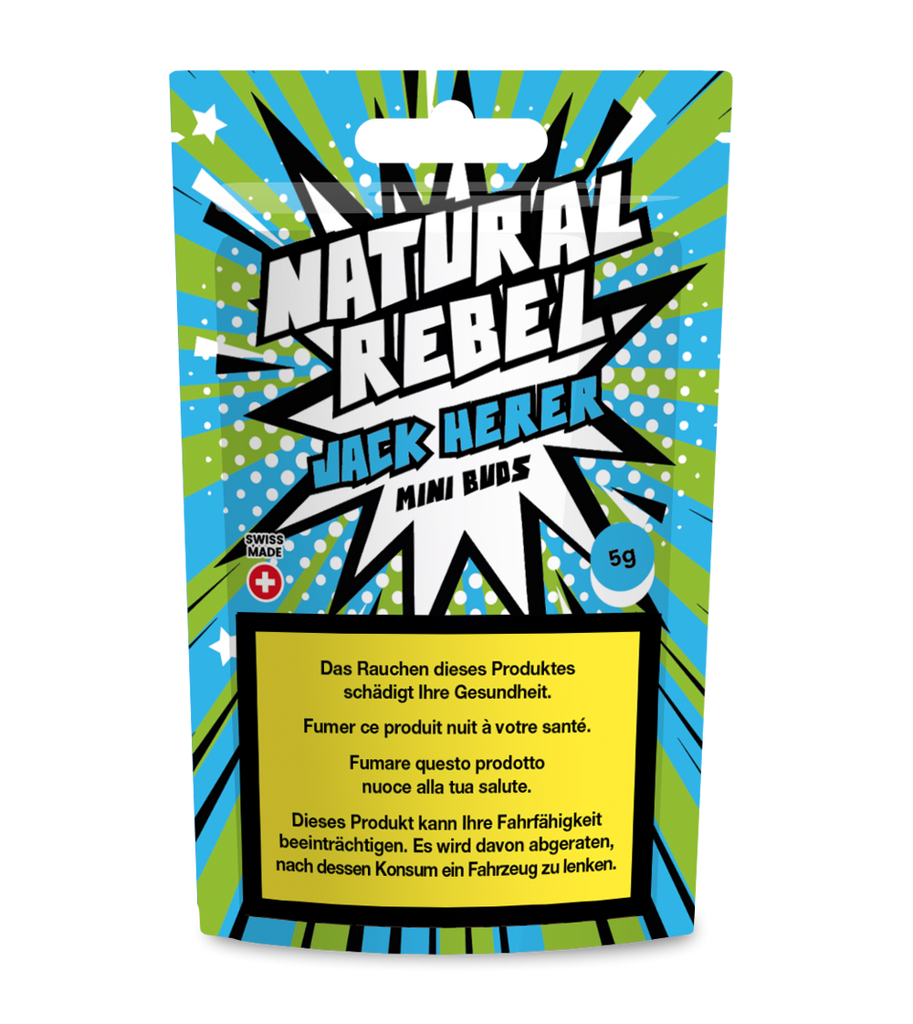 Natural Rebel CBD Mini Buds, Jack Herer 5g