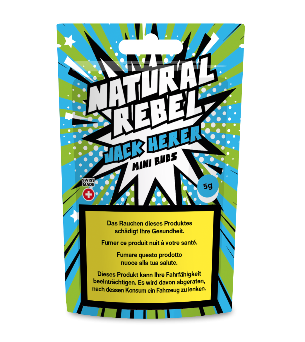 Natural Rebel CBD Mini Buds, Jack Herer 5g