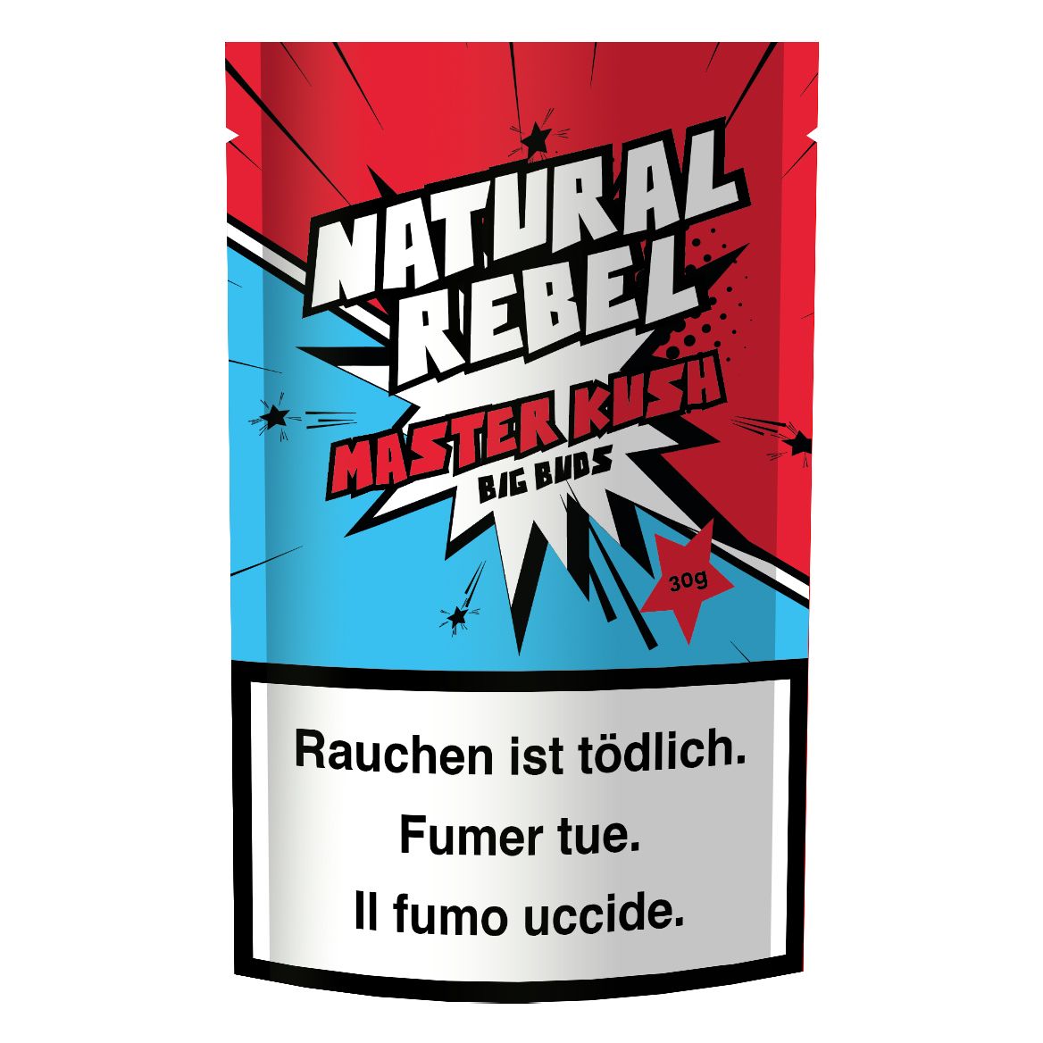 Natural Rebel CBD Big Buds, Master Kush, 30g