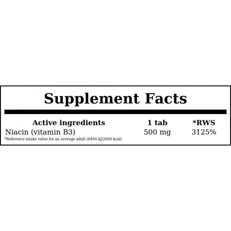 Niacin 500mg - 250tabs.