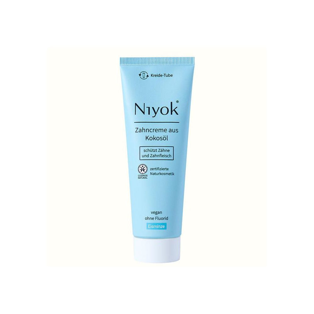 Niyok Zahncreme aus Kokosöl - Eisminze, 75 ml