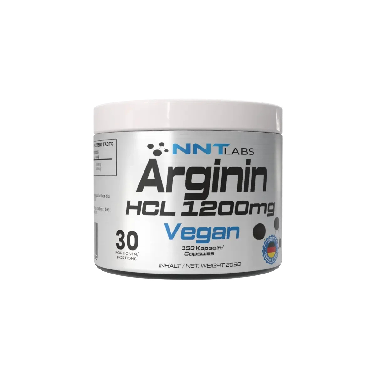 NNT Arginin HCL 1200 mg 150 Kapseln