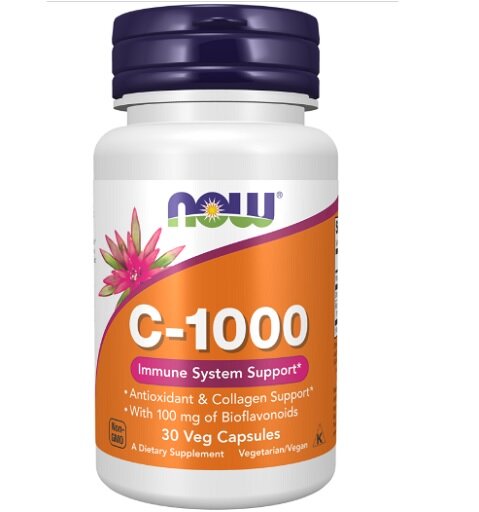 Now Foods Vitamin C-1000 30 Veg Kapseln