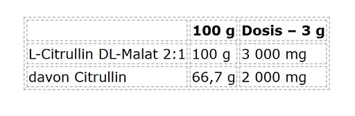 Nutrend Citrulline Malat 300g