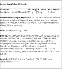 Nutrend Kre-Alkalyn 120 Caps