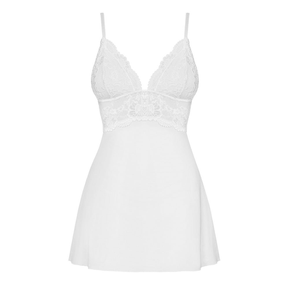 OB 810-BAB-2 babydoll & thong white