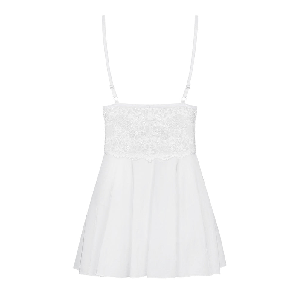 OB 810-BAB-2 babydoll & thong white