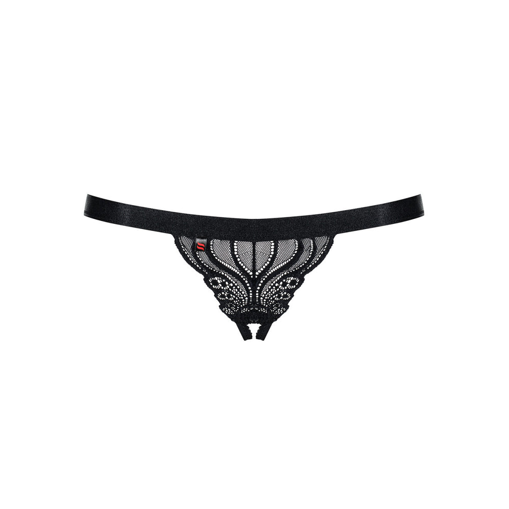 OB 828-THC-1 crotchless thong black