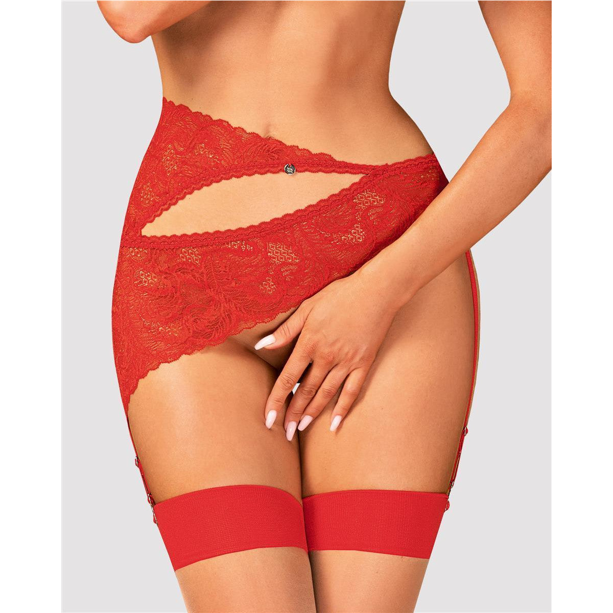 OB Atenica garter belt red