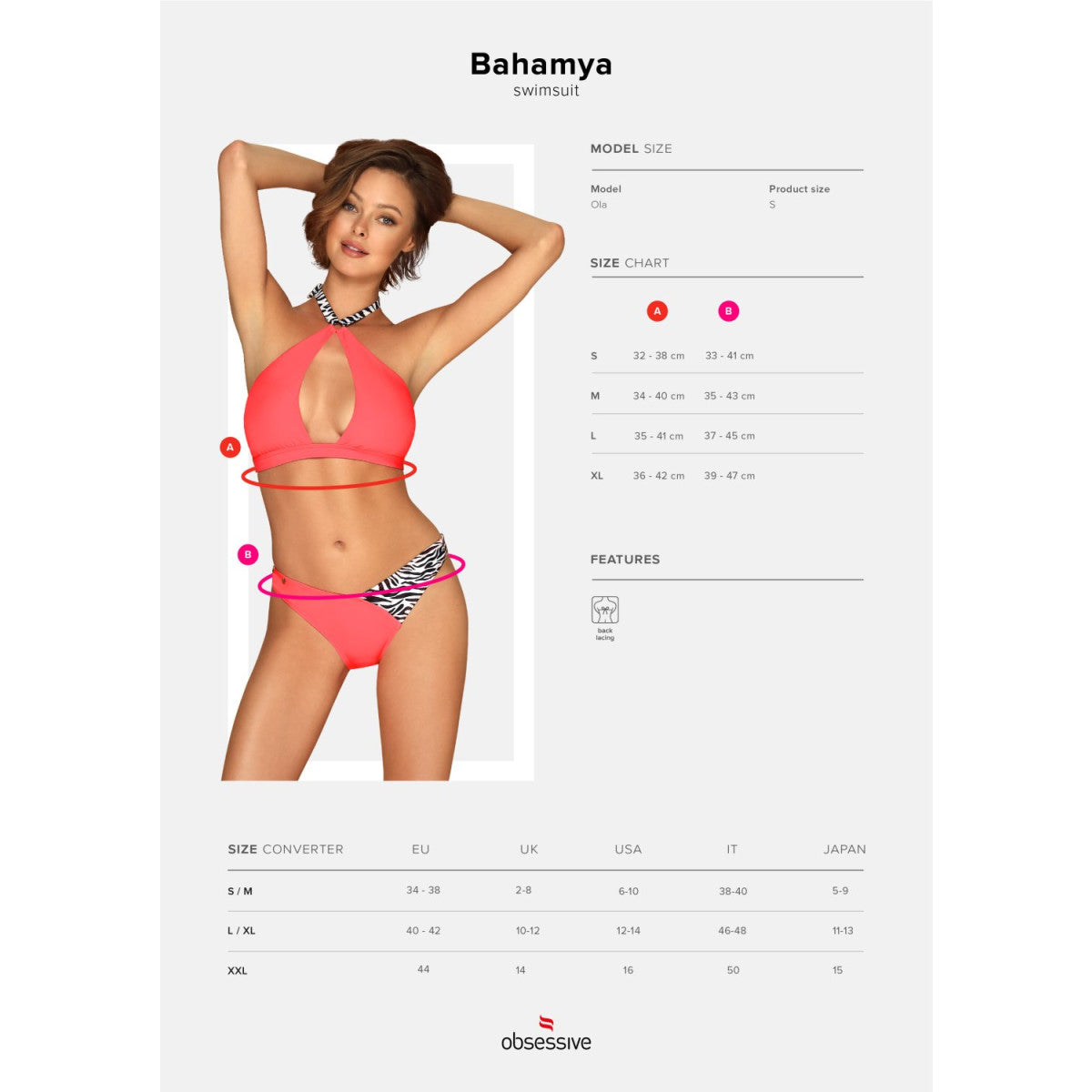 OB Bahamya bikini pink
