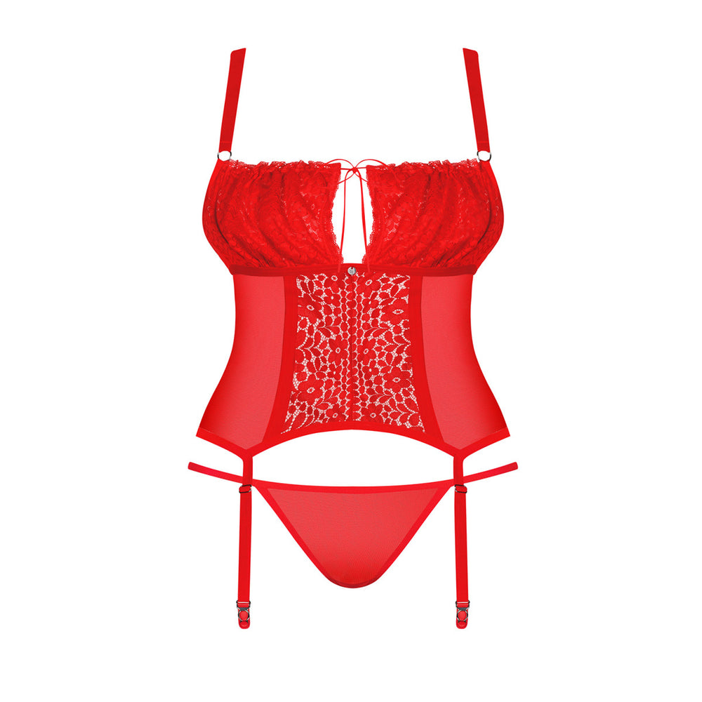 OB Blossmina corset & thong red