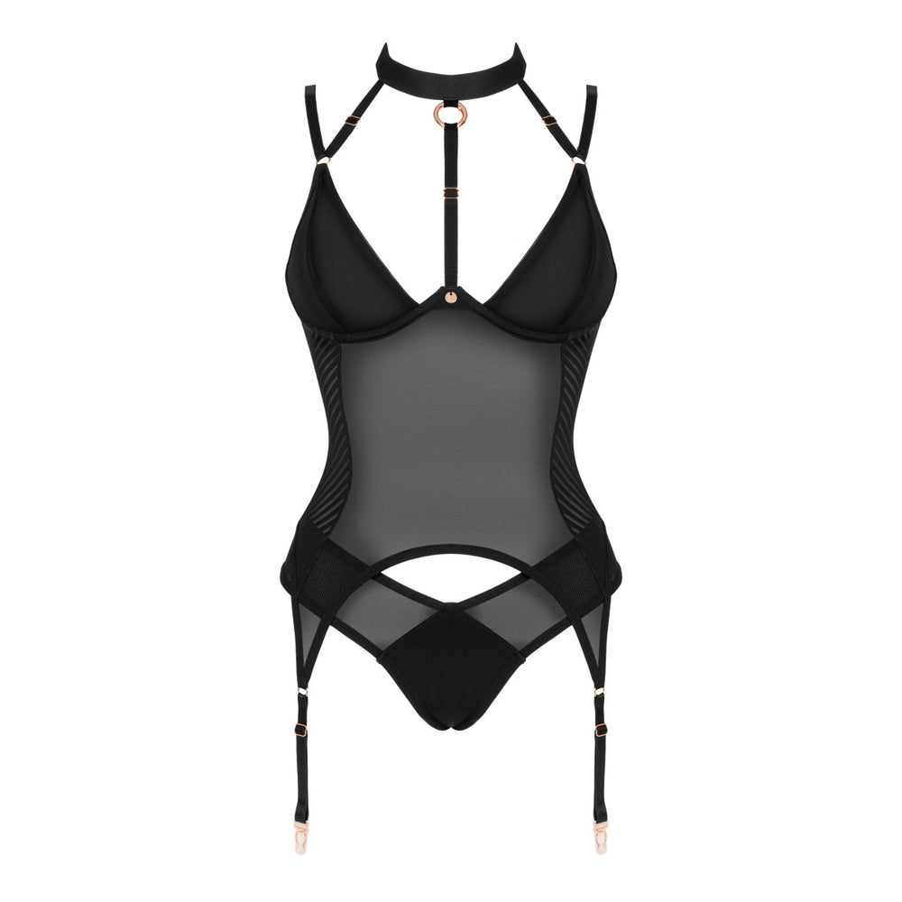 OB Brasica corset & panties black