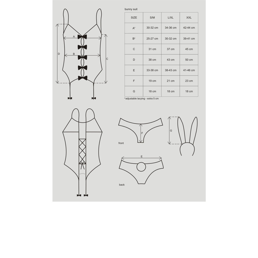 OB Bunny suit 4 pcs black