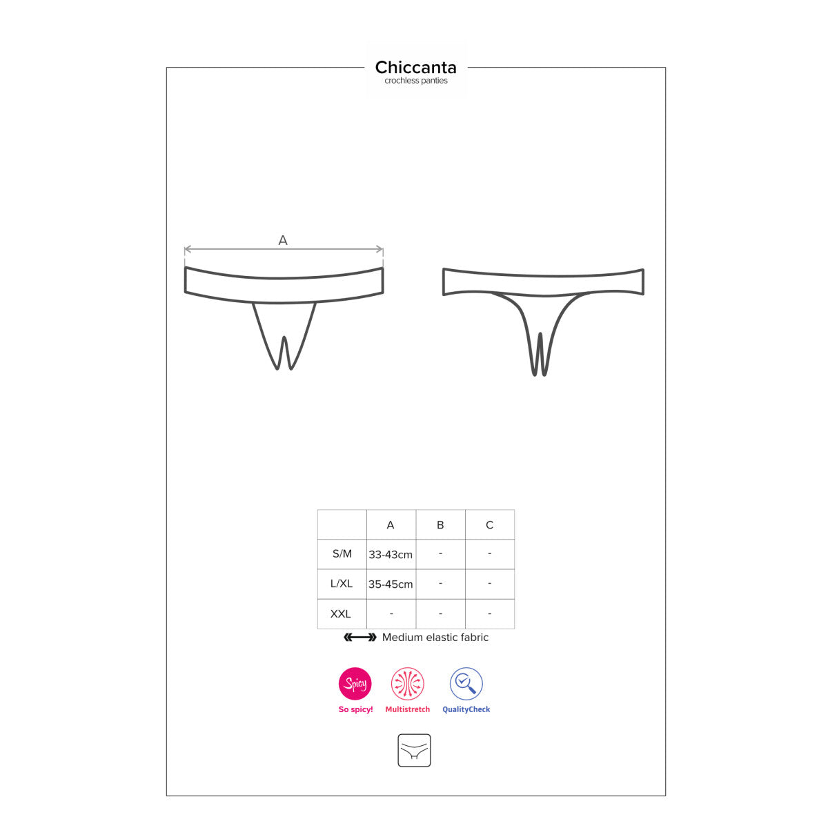 OB Chiccanta crotchless panties black