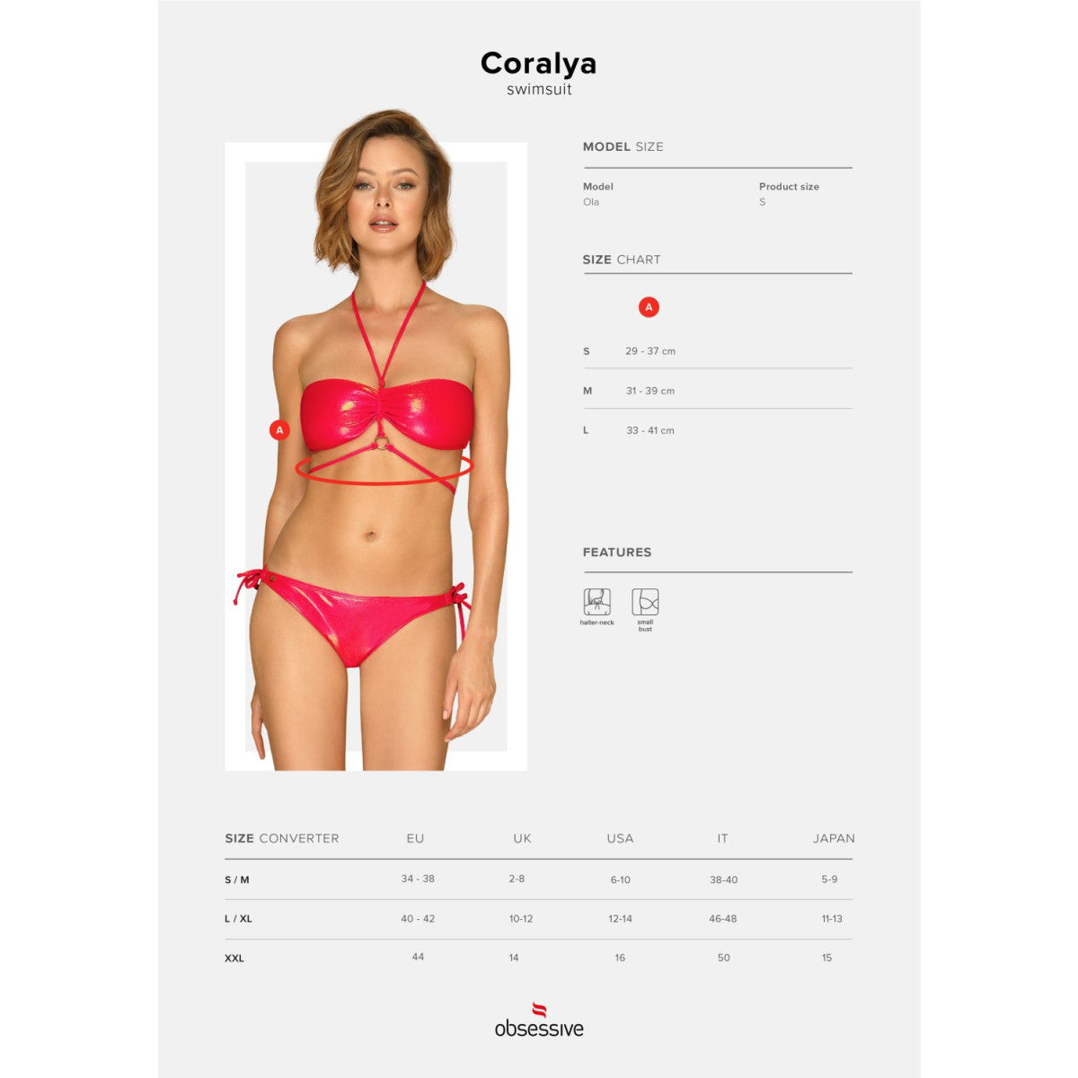 OB Coralya bikini red