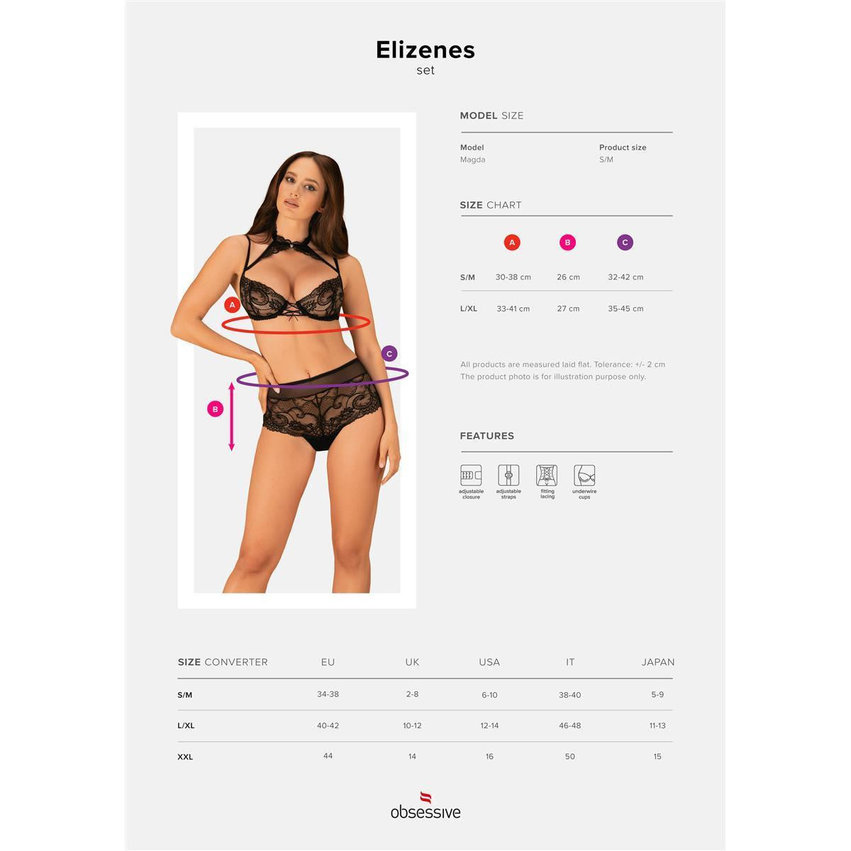 OB Elizenes 2pcs set black