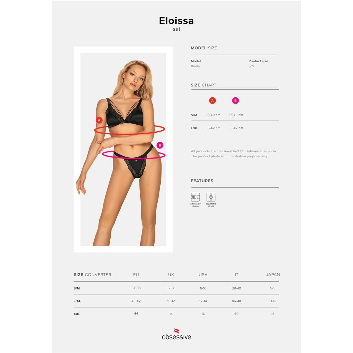 OB Eloissa 2pcs set black