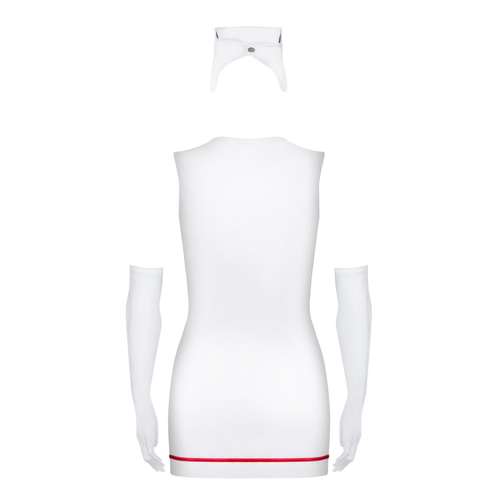 OB Emergency dress + stethoscope white