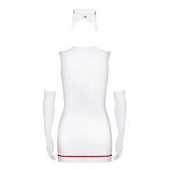 OB Emergency dress + stethoscope white