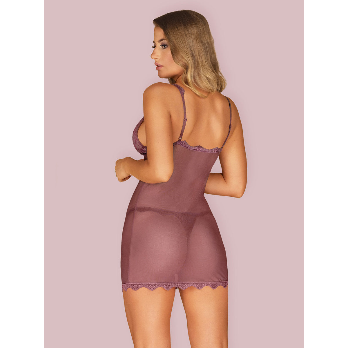 OB Emperita chemise & thong berry