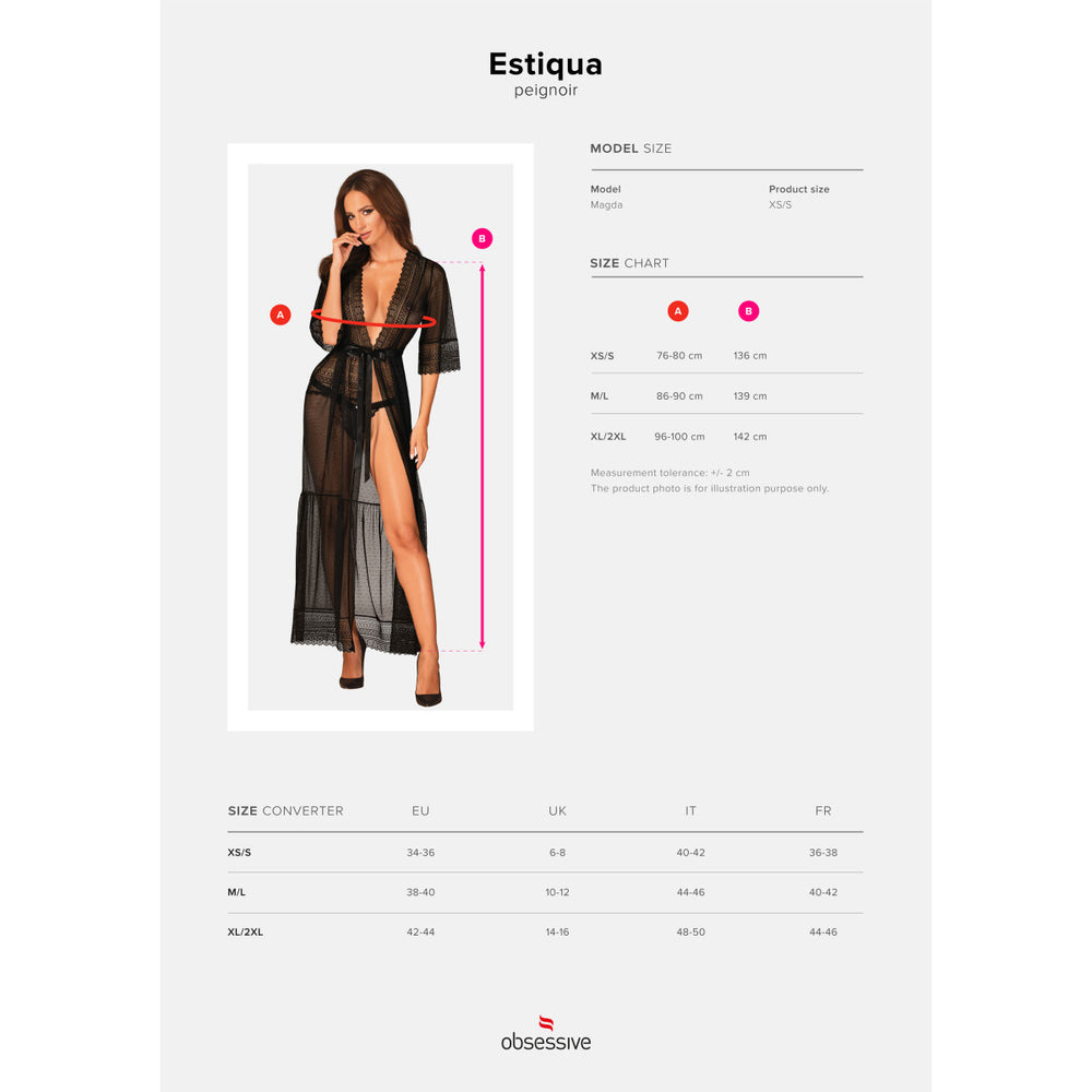 OB Estiqua peignoir black
