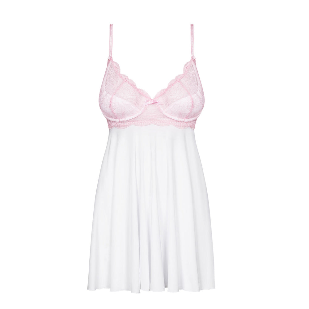 OB Girlly babydoll & thong white