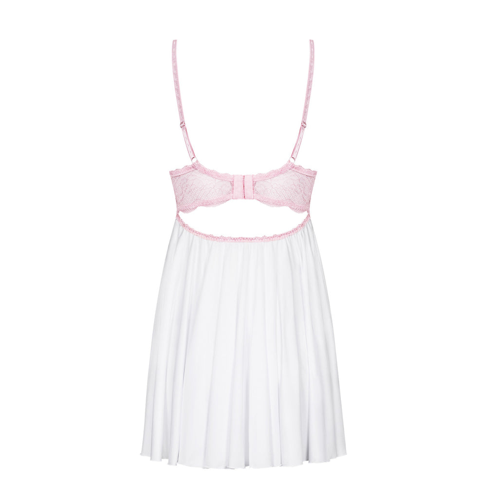OB Girlly babydoll & thong white