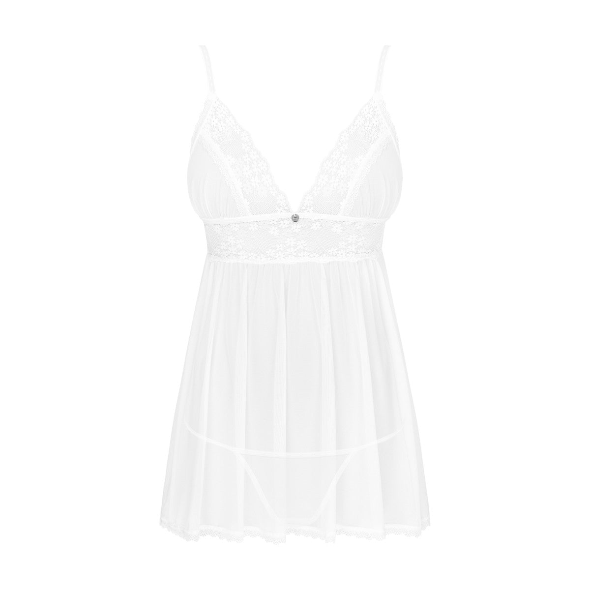 OB Heavenlly babydoll & thong white