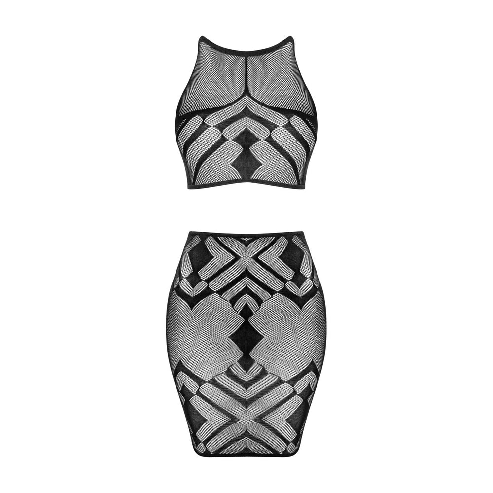 OB K101 top & skirt black