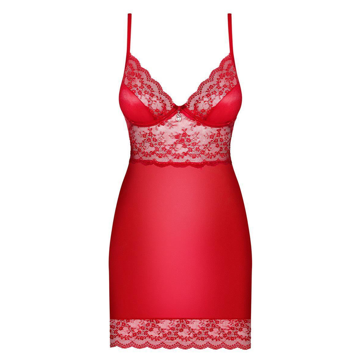 OB Lovica chemise & thong red