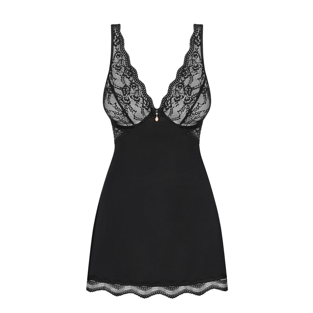 OB Luvae babydoll & thong black Size Plus