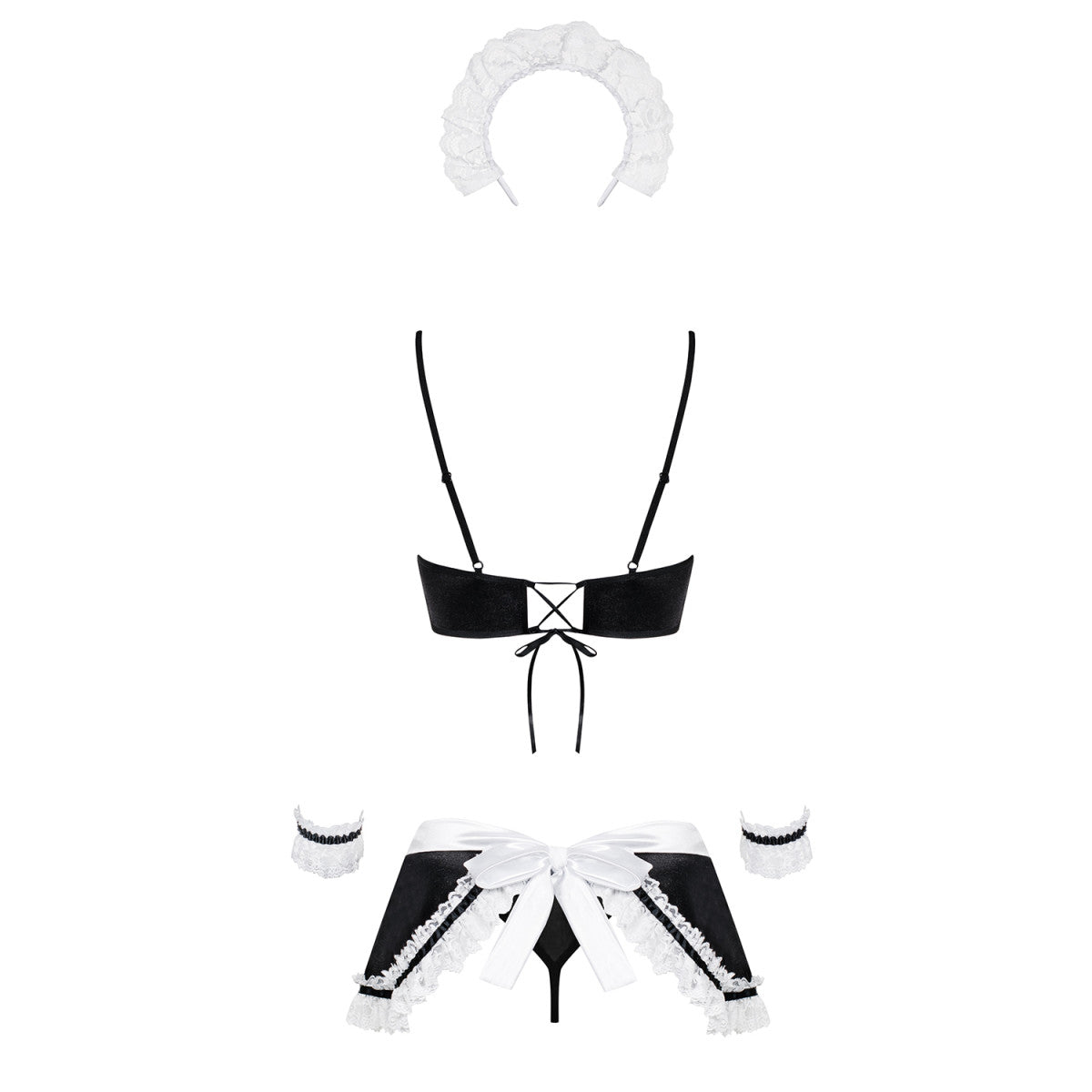 OB Maid 5pcs costume black-white