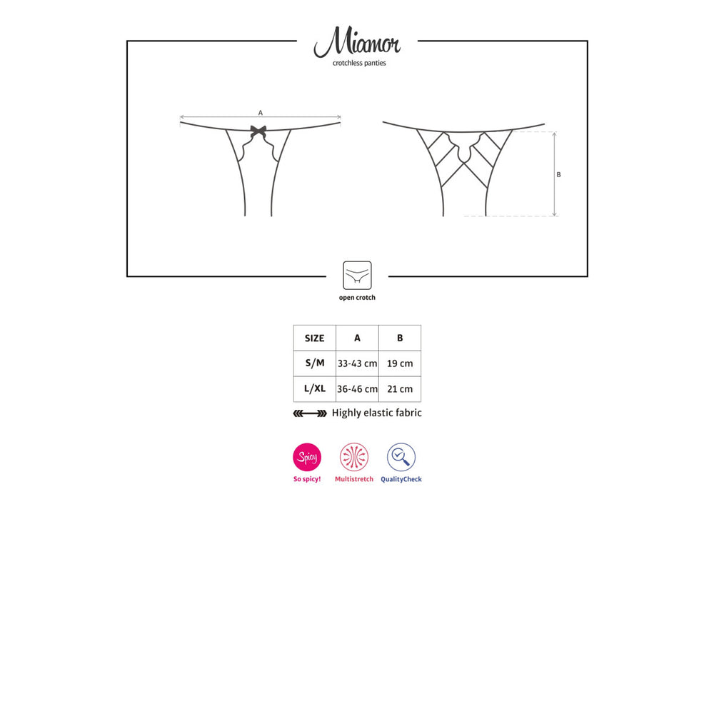 OB Miamor crotchless panties black