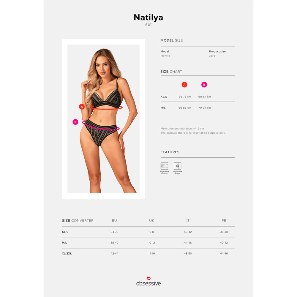 OB Natilya 2pcs set black