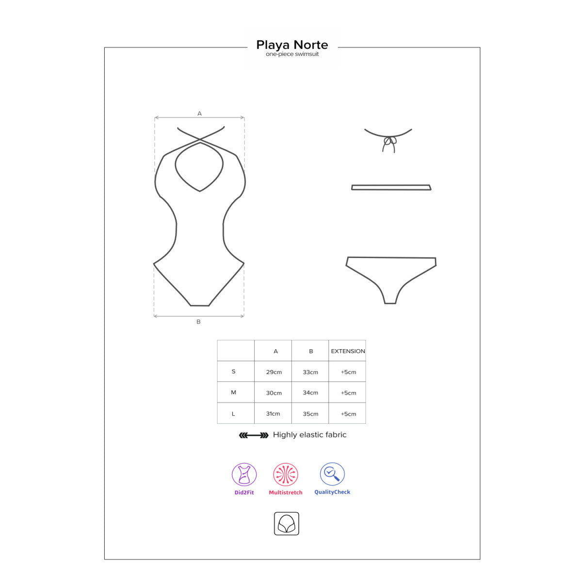 OB Playa Norte swimsuit green-purple