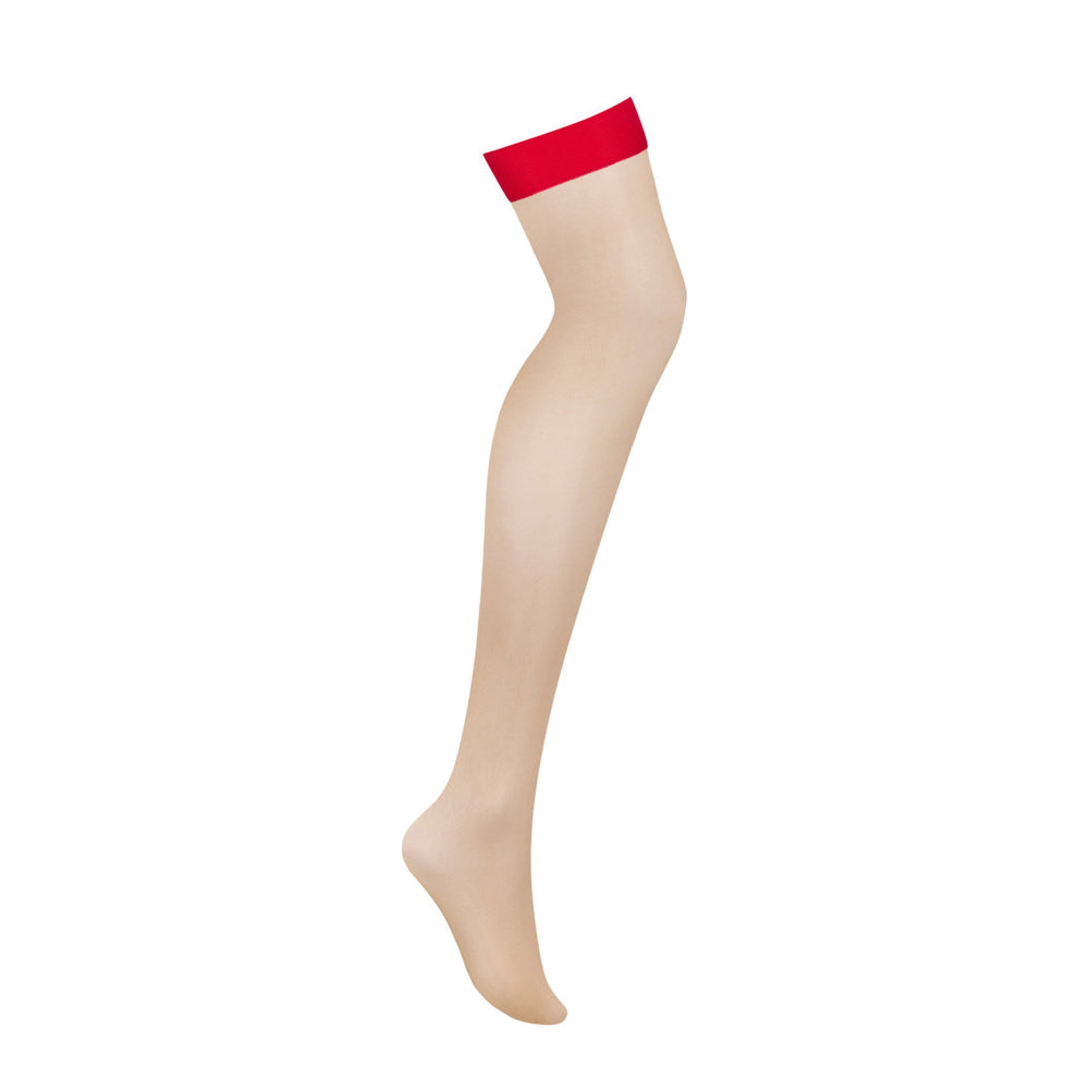 OB S814 stockings nude-red