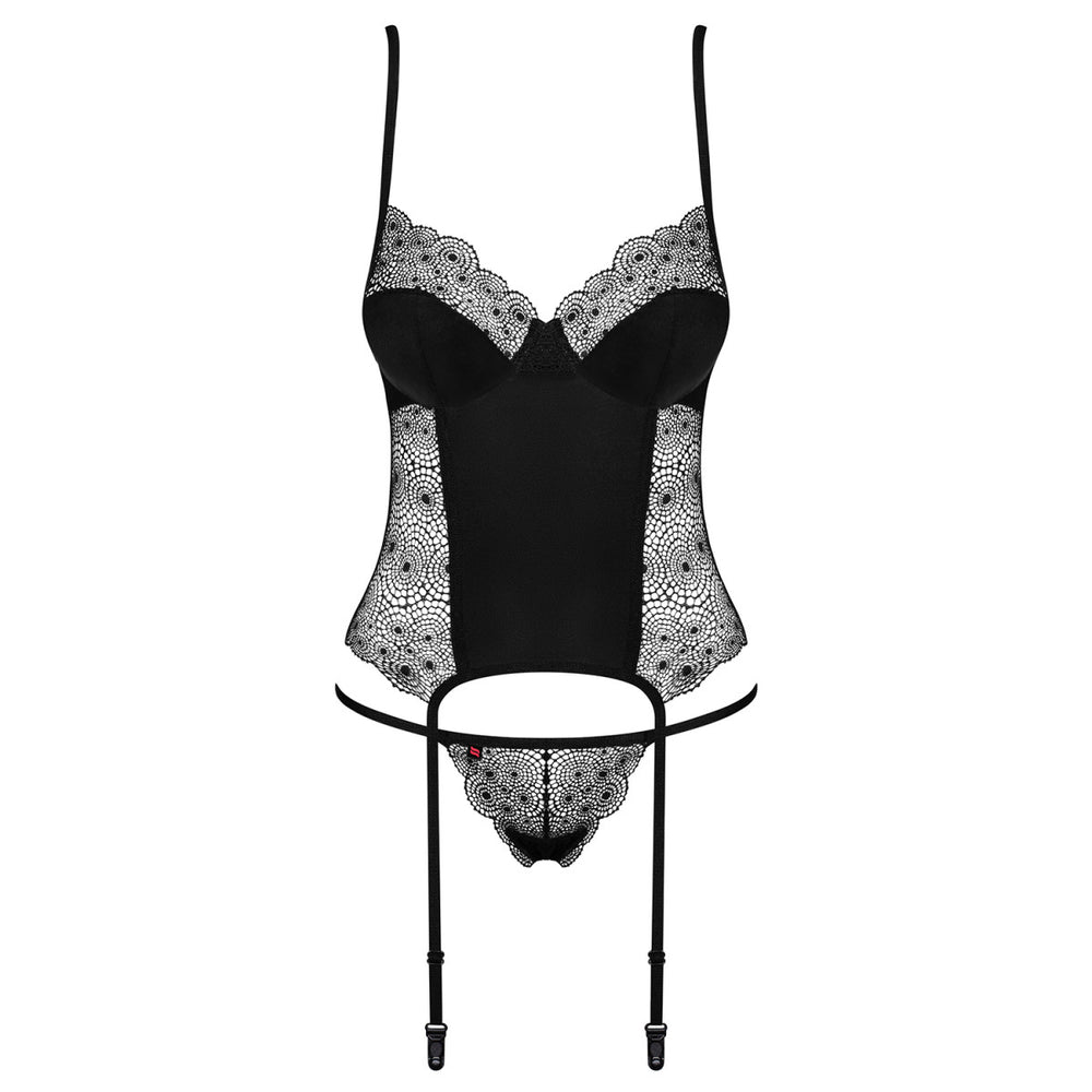 OB Sharlotte corset & thong black